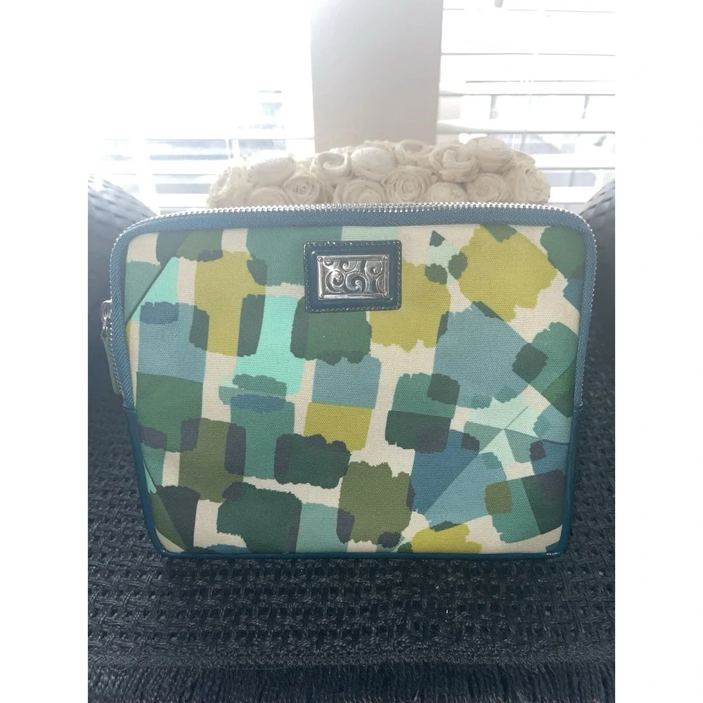 Brighton Tablet / Ipad Case Paint BX Coated Fabric Full Zip Magnetic Back Pocket